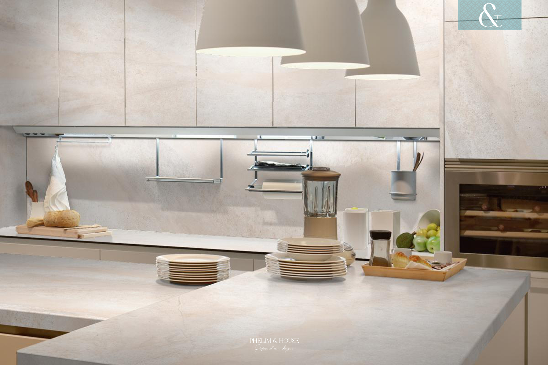 Mặt bàn đá neolith